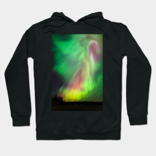 Big beautiful multicolored northern lights Hoodie